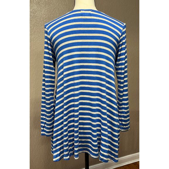Puella Darcey Women's Royal Blue Swing Tunic Striped Nautical Top Oversized XS - Picture 2 of 8
